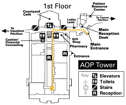Plano de la Torre AOP 1ª planta