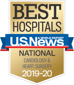 Insignia de los Mejores Hospitales Cardiología Cirugía Cardíaca 2019-20