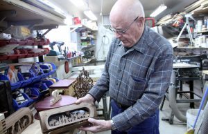 Lee Steele, of Cheyenne, Wyoming, was back doing what he loves just days after his TAVR procedure at UCHealth. Photo by Kati Blocker, UCHealth.