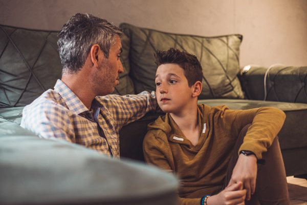 A dad talks to his son about vaping