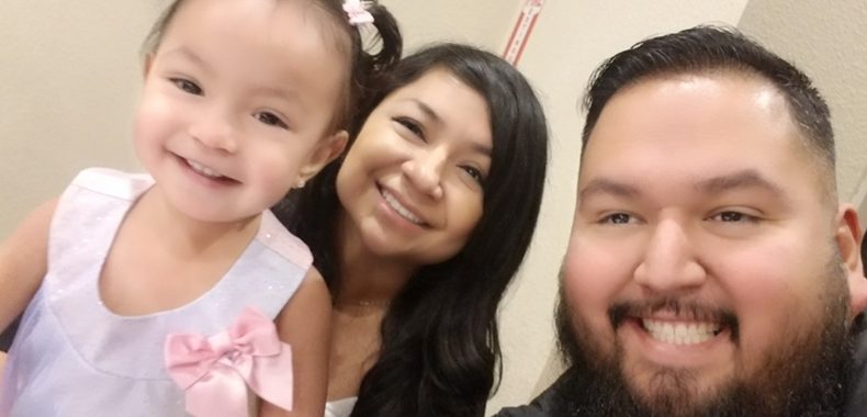Claudia, Ernesto and 18-month Camila. Photo courtesy of Ernesto Castro.